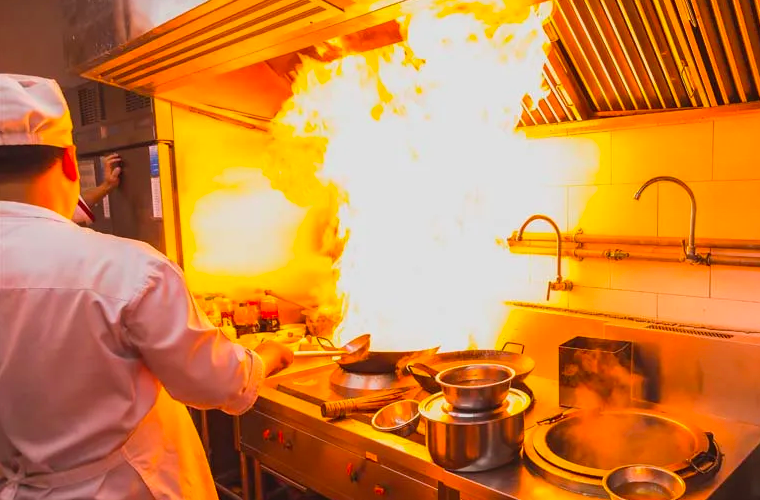 Grease Fire Commercial Kitchens